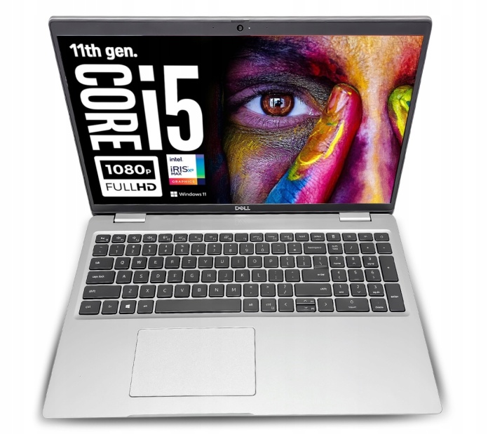 Dell Latitude 5520 zdjęcie produktu z przodu widoczna klawiatura